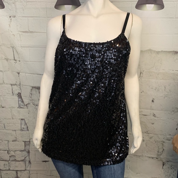 Avenue Tops - Modern Metallics by AVENUE Sequined Top